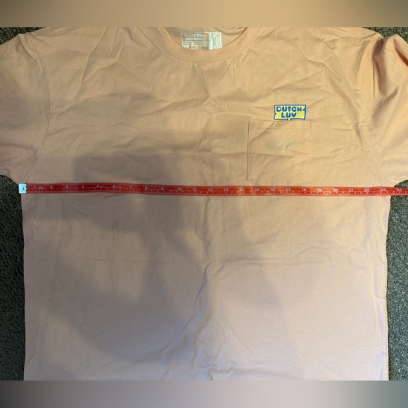 Dutch Bros T-Shirt Men L Long Slv Mauve Cotton Crew Embroidered Stitched On Logo - Picture 4 of 5